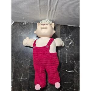 Vintage Cabbage patch kids Koosas Cat With Custom Made Outfit 80s